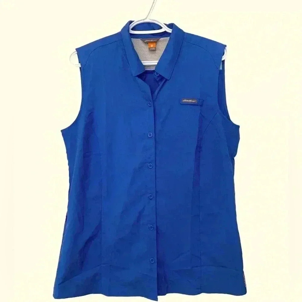 Eddie Bauer Freddy light weight, short sleeve, top vented shirt with two pockets